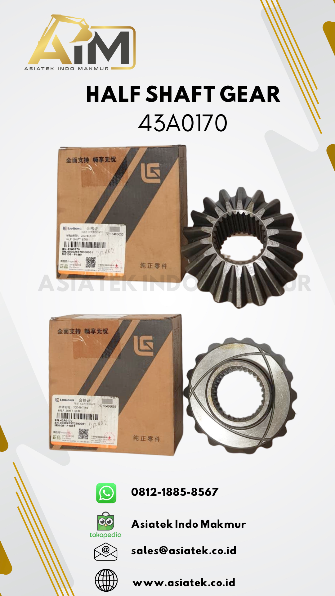 HALF SHAFT GEAR 43A0170